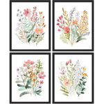 IDEA4WALL Vibrant Wildflower IDEA4WALL Framed Colorful Wildflower